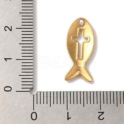 Ion Plating(IP) 304 Stainless Steel Pendants STAS-M017-02G-1
