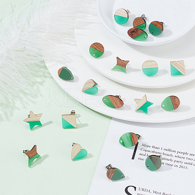DIY Two Tone Stud Earring Making Finding Kits DIY-PH0006-52-1