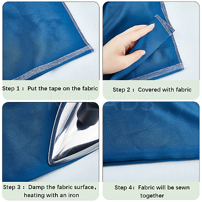 2 Roll Non-woven Fabrics Polyamide Double-sided Hot Melt Adhesive Film DIY-GF0007-98A-1
