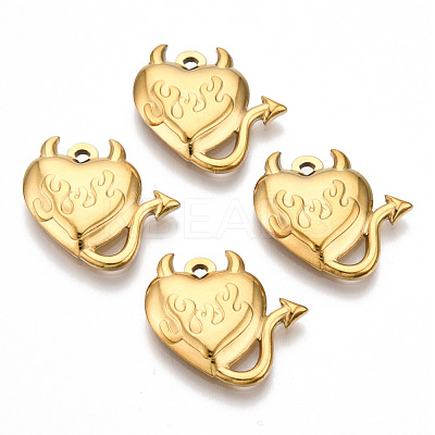 Ion Plating(IP) 201 Stainless Steel Pendants STAS-N098-138LG-1