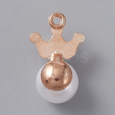 Resin Imitation Pearl Pendants FIND-TAC0002-041E-1