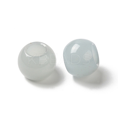 Natural White Jade(Dyed) European Beads G-N342-03R-1