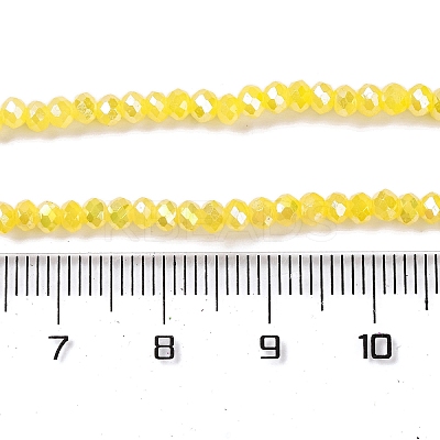 Baking Electroplate Glass Beads Strands DGLA-A039-J4mm-B23-1