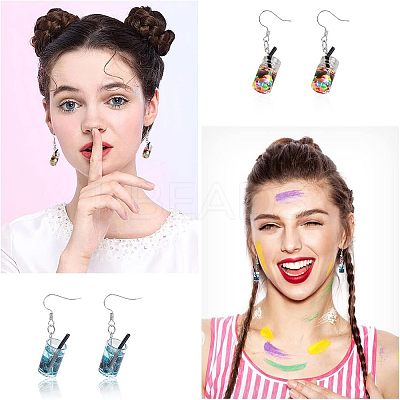DIY 24 Pair Summer Style Dangle Earring Making Kits DIY-NB0004-86P-1