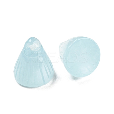 Translucent Resin Lotus Seedpod Charms RESI-H153-08-1