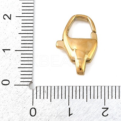 316 Stainless Steel Lobster Claw Clasps STAS-C154-02D-G-1