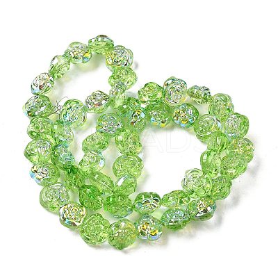 Electroplate Glass Beads Strands EGLA-K061-09A-AB01-1