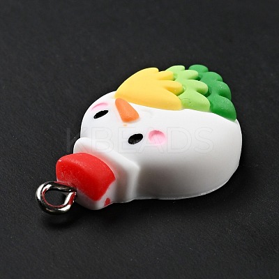 Christmas Opaque Resin Pendants RESI-G043-B02-1