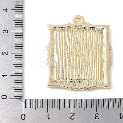 Brass Pendant Cabochon Settings KK-V005-01G-03-1