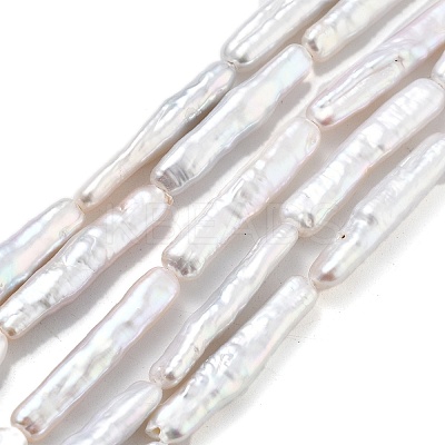 Natural Baroque Keshi Pearl Beads Strands PEAR-P064-05A-04A-1