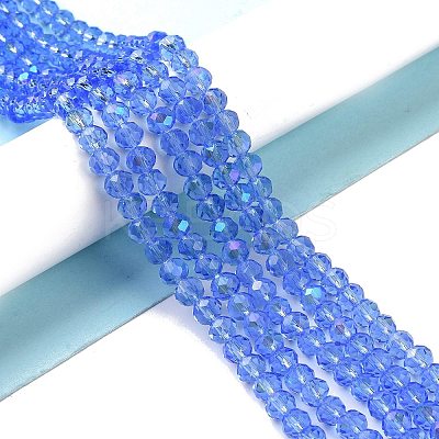 Electroplate Glass Beads Strands EGLA-A034-T1mm-L04-1