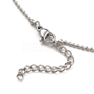Brass Ball Chain Necklaces NJEW-JN02912-02-1