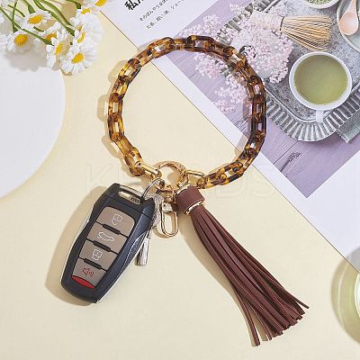 Chain Link Wristlet Keychain HJEW-SW00013-09-1