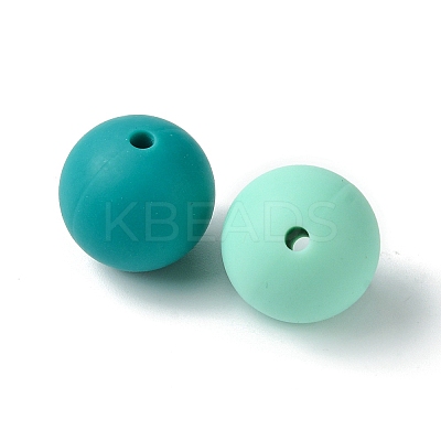 30Pcs 3 Colors Silicone Beads Round Rubber Bead 15MM Loose Spacer Beads for DIY Supplies Jewelry Keychain Making SIL-FS0001-01E-1