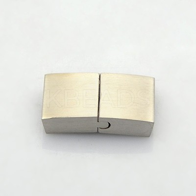 Tarnish Resistant Cuboid 304 Stainless Steel Bayonet Clasps STAS-N042-03A-1