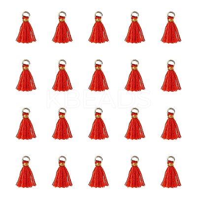 Polycotton(Polyester Cotton) Tassel Pendant Decorations FIND-YW0004-58B-1