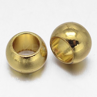 Rondelle Brass Beads KK-L111A-01G-1