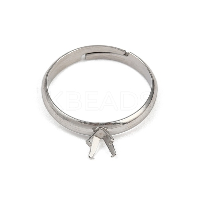 304 Stainless Steel Cuff Ring Components LS-STAS-D372-01P-1