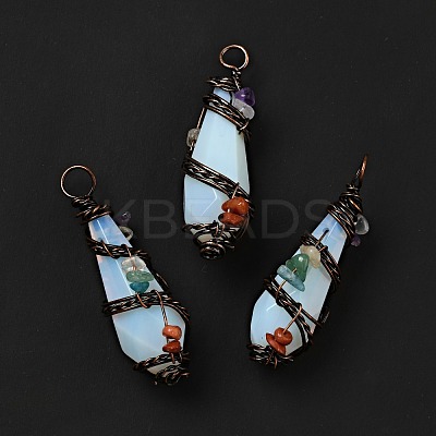 Opalite Pointed Big Pendants G-G860-03R-04-1
