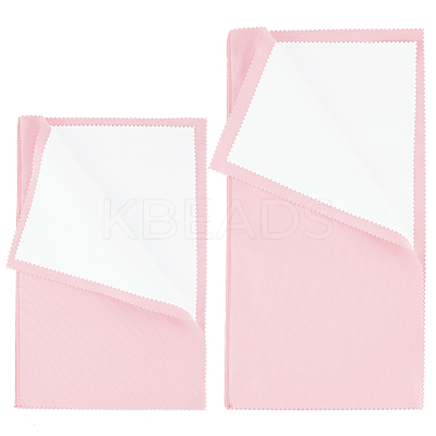 2Pcs 2 Style 4 Layers Silver Polishing Cloth TOOL-BBC0001-04B-1