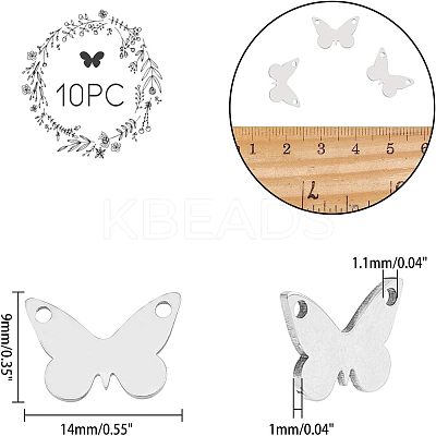 304 Stainless Steel Charms STAS-NB0004-38P-1
