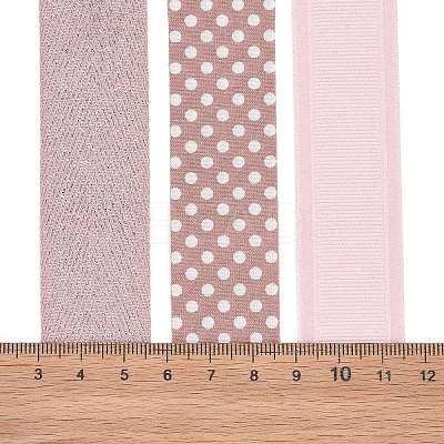 9 Yards 3 Styles Polyester Ribbon SRIB-A014-B07-1