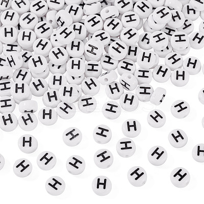 500Pcs Acrylic Beads SACR-TA0001-55H-1