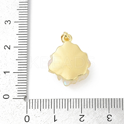UV Plating Brass Pendants KK-R213-15G-03-1