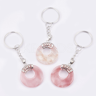 Natural & Synthetic Mixed Stone Keychain KEYC-P041-D-1