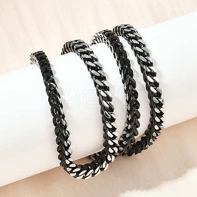5MM 304 Stainless Steel Wheat Chain Necklaces for Women Men NJEW-Z093-04EB-1