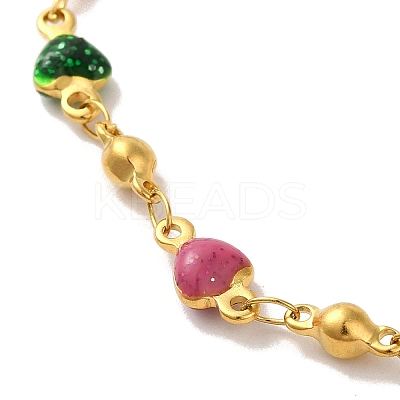 304 Stainless Steel Anklet AJEW-B026-03G-1