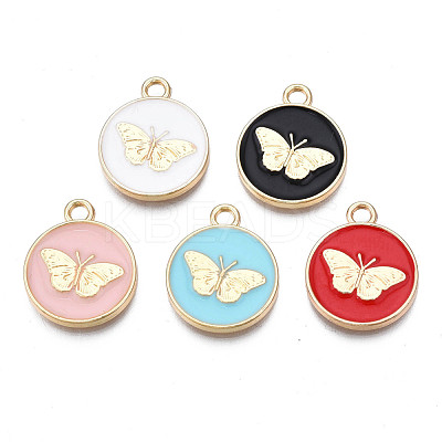 Alloy Enamel Pendants PALLOY-N170-002-NR-1