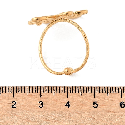 304 Stainless Steel Open Cuff Rings for Women RJEW-K293-01G-1