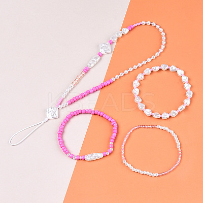 DIY 10 Style ABS & Acrylic Beads Jewelry Making Finding Kit DIY-N0012-05A-1