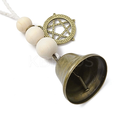 Iron Bell Hanging Ornaments HJEW-JM02523-02-1