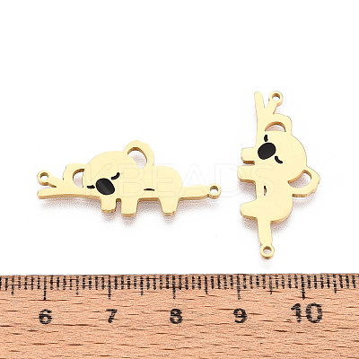 304 Stainless Steel Connector Charms STAS-T070-12G-1
