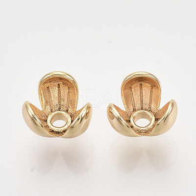 Brass Bead Caps KK-T048-005G-NF-1
