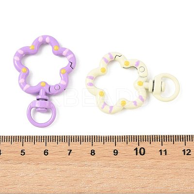 10Pcs Spray Painted Alloy Swivel Snap Hook Clasps FIND-FS0004-56-1