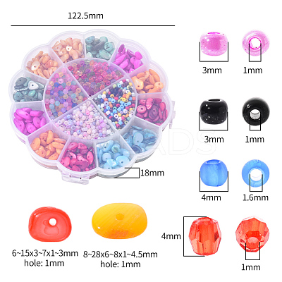 Beads Kit for DIY Jewelry Making Finding Kit DIY-YW0004-34-1