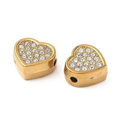 304 Stainless Steel Crystal Rhinestone Beads STAS-U050-01C-G-1
