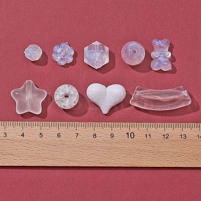 9 Style Transparent and Opaque Acrylic Beads OACR-FS0001-11-1