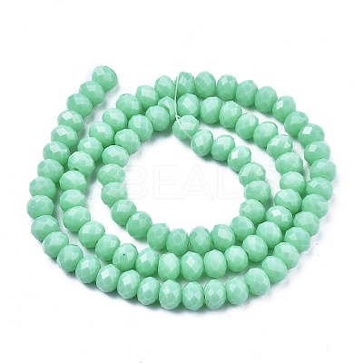 Opaque Solid Color Glass Beads Strands X1-EGLA-A034-P4mm-D14-1