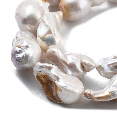 Natural Nucleated Pearl Beads Strands PEAR-B004-15K-02A-1