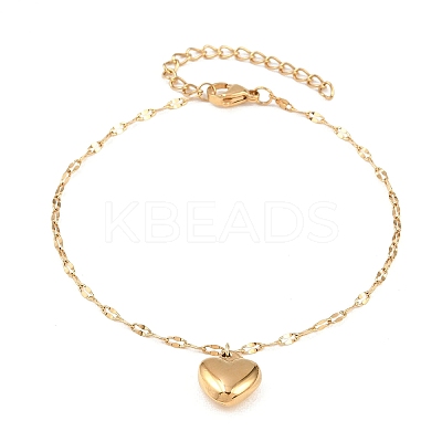 304 Stainless Steel Charm Bracelets BJEW-H210-01G-1