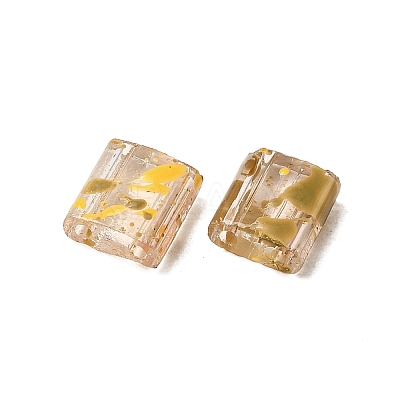 2-Hole Transparent Glass Seed Beads SEED-S023-30C-34-1