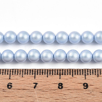 Baking Paint Pearlized Glass Pearl Bead Strands HY-N002-5mm-C04-1