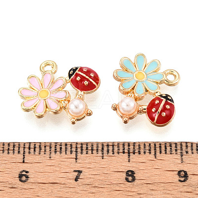 Alloy Enamel Pendants ENAM-N064-08KCG-1