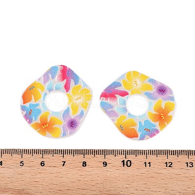 Printed Acrylic Pendants OACR-T028-08A-1
