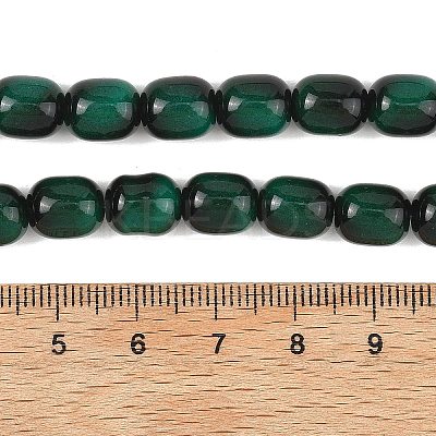 Dyed Imitation Tiger Eye Glass Beads Strands GLAA-H040-02C-1
