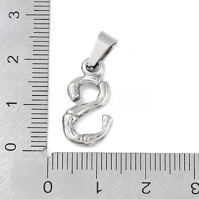 Non-Tarnish 304 Stainless Steel Pendants STAS-F235-01P-S-1